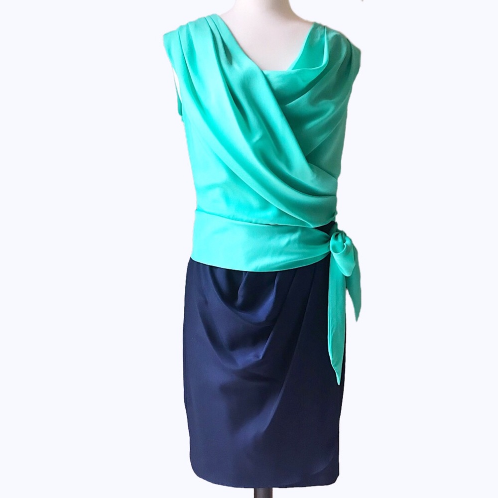 Green & Blue Suzi Chin Dress - EUC - size 4